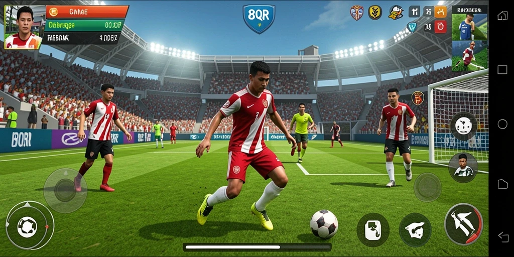 Tampilan gameplay 8QR yang menarik dan seru.