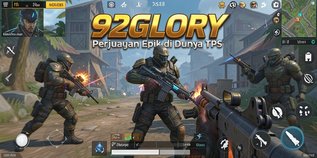 Tangkapan layar menampilkan aksi pertarungan intens di 92GLORY.