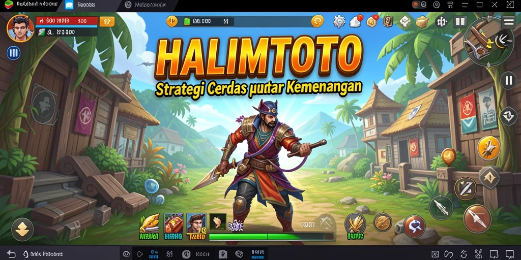 Tampilan gameplay menarik dari HALIMTOTO dengan elemen strategi yang mendalam.