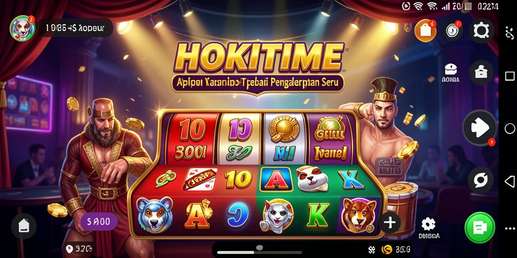 Tampilan gameplay HOKITIME dengan desain yang menarik dan fitur menarik.