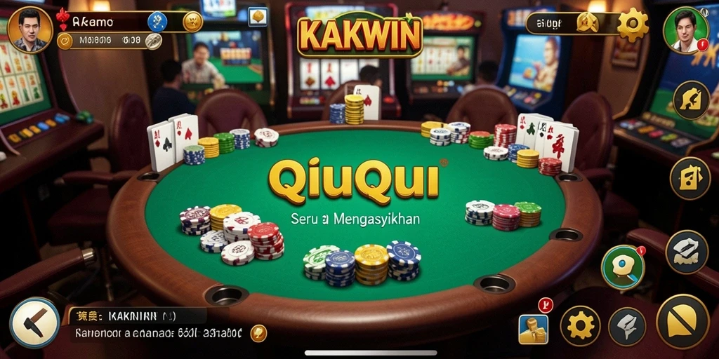 Gameplay seru KAKWIN dengan teman-teman di QiuQiu.