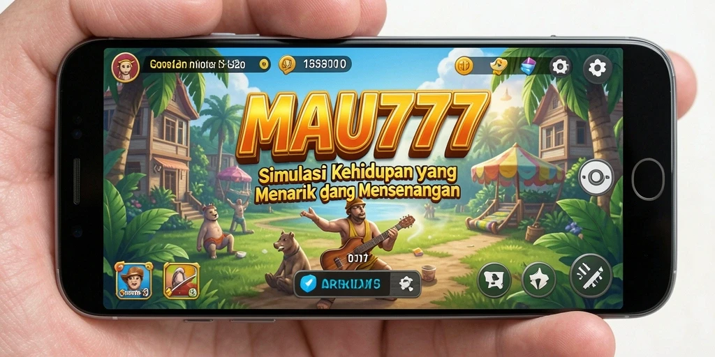 Screenshot gameplay MAU777 dengan interaksi karakter yang menyenangkan.