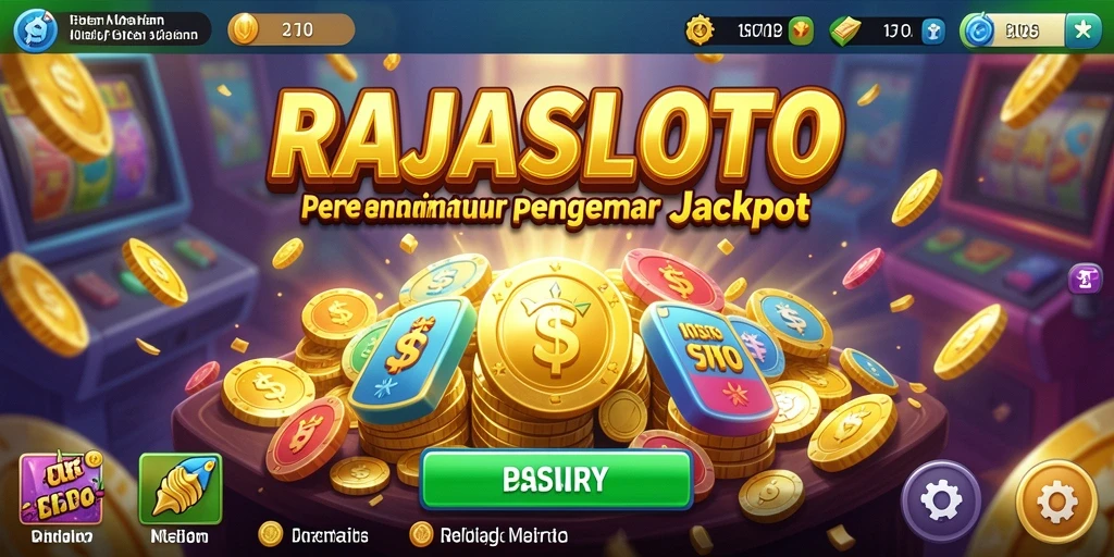 Tampilan gameplay RAJASLOTO yang menarik dan penuh warna.
