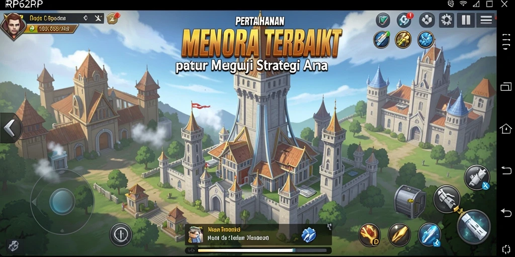 Screenshot RP62RP yang menunjukkan aksi seru dalam Tower Defense.