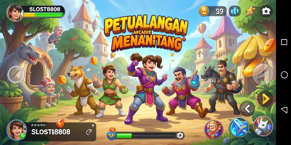 Gameplay menakjubkan SLOST8808 dengan tantangan yang seru.