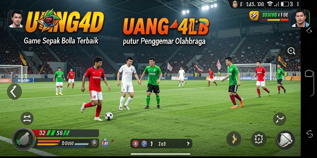 Tangkapan layar dari gameplay UANG4D yang menampilkan aksi seru di lapangan.