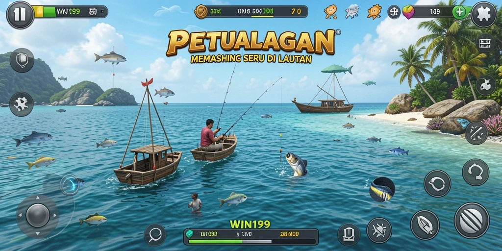 Tangkapan ikan besar dalam gameplay WIN199 yang mendebarkan.